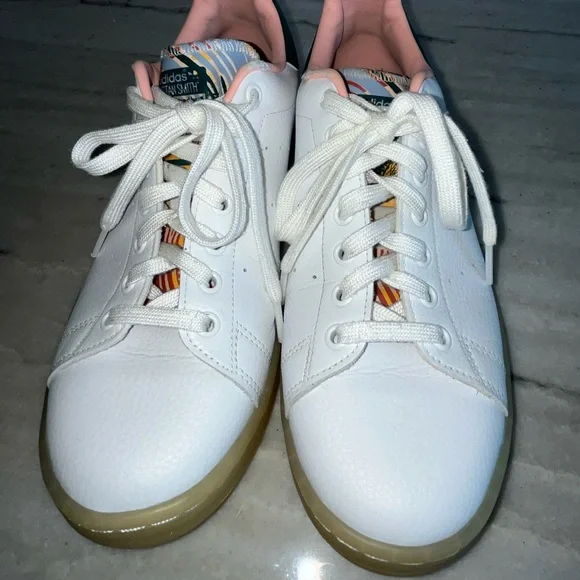 ADIDAS SNEAKERS TENNIS SHOES STAN SMITH 'White Collegiate Green' FZ3631 SZ 9.5 - Picture 7 of 13